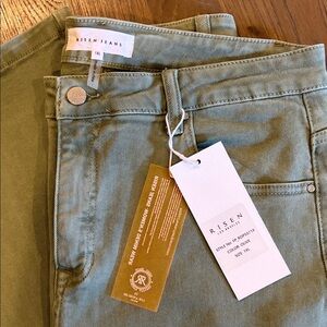 Women's Risen olive Jeans